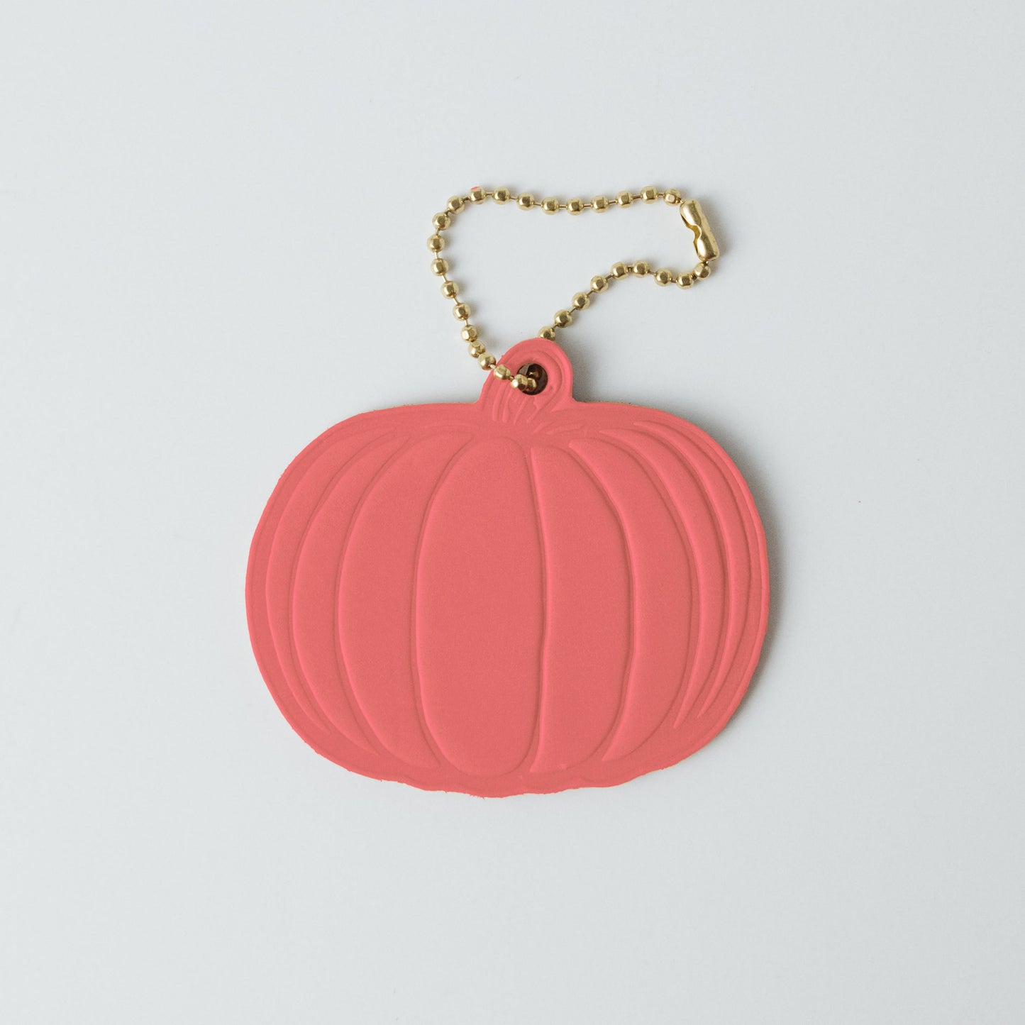 Leather Pumpkin Tag
