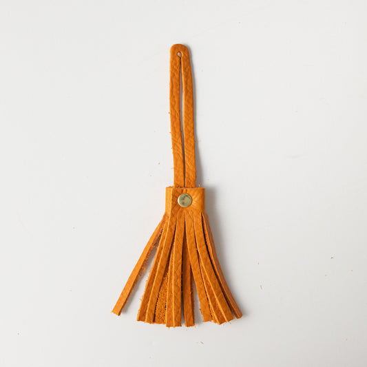 Orange Cypress Leather Tassel