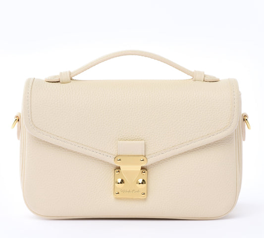 Buttercream Togo Leather - "Le Petit Paris15" Crossbody bag