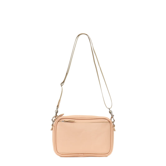 MINI CAMERA BAG NUDE ITALIAN LAMB