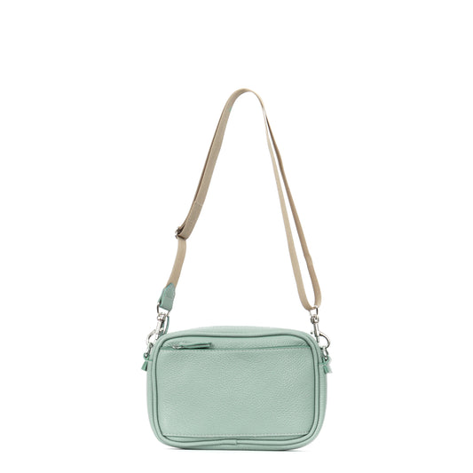 MINI CAMERA BAG LAUREL PEBBLED CALF
