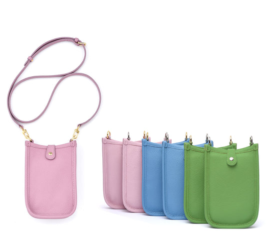 OUTLET Togo Leather Cell Phone Mini Crossbody bag -  SUMMER COLLECTION